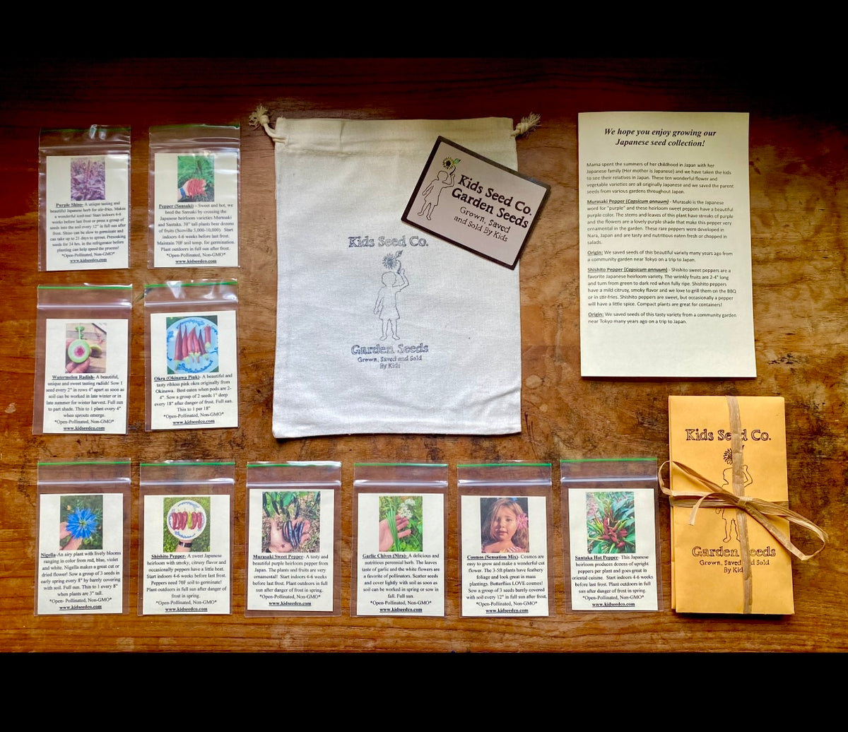 japanese garden seeds Collection (Japanese Seed Varieties) – Kids Seed Co