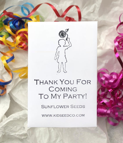 Unique Party Favors-An Eco-Friendly way to say "Thank You!"-Sunflower Seed Pack Party Favors